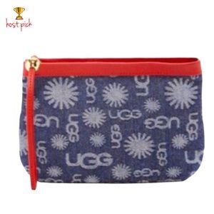 UGG Australia Logo Denim Wristlet